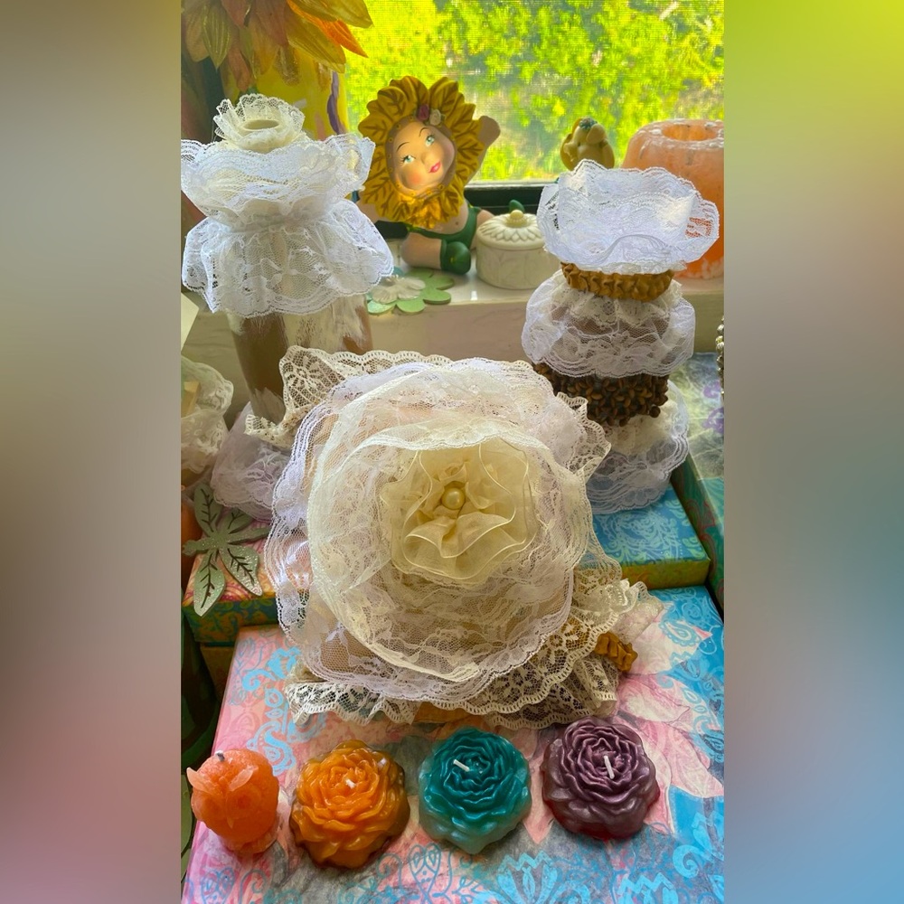 Hand Crafted AngelicTouchPillow&Jar Set VanillaBean&CoconutAroma - Picture 8 of 9